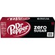 Dr Pepper Zero Sugar Soda, 12 fl oz cans, 12 pack
