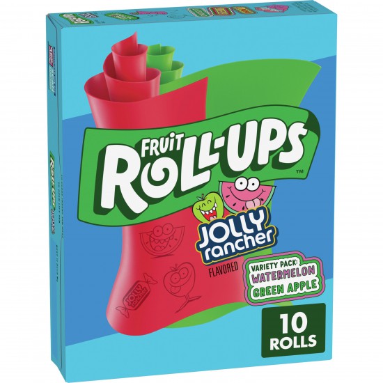 Fruit Roll-Ups Fruit Flavored Snacks, Strawberry Sensation, 0.5 oz, 10 ct