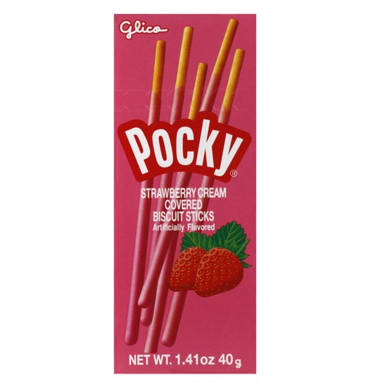  Japanese Candy  Pocky Strawberry:40G- 10ct