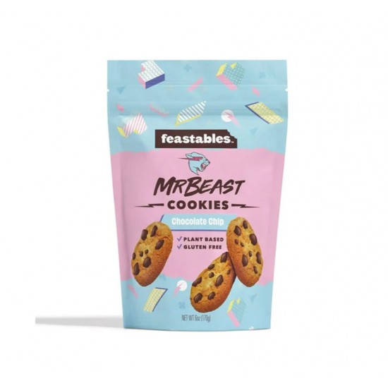 Mr. Beast Feastables Chocolate Chip Cookies 170g - Case of 5