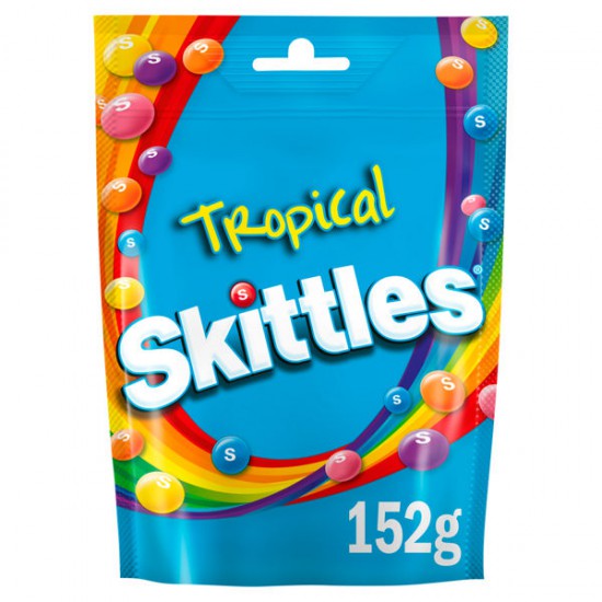 Skittles Tropical Pouch 152G - Case Of 15