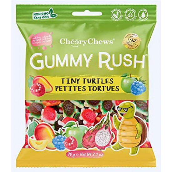 Gummy Rush Tiny Turtles- 90 g  (Case of 12)