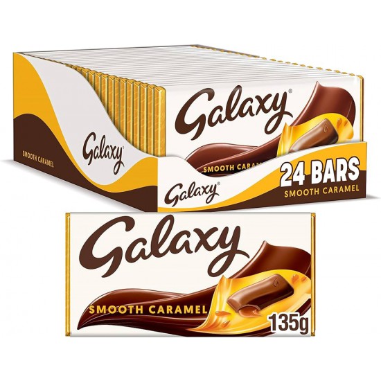 Galaxy Smooth Caramel Bar 135G - Case Of 24 (UK Imported)