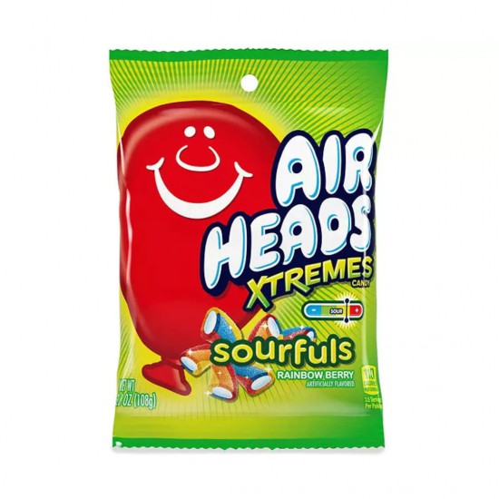 Airheads Xtremes Bites Rainbow Berry 108g (Case of 12)