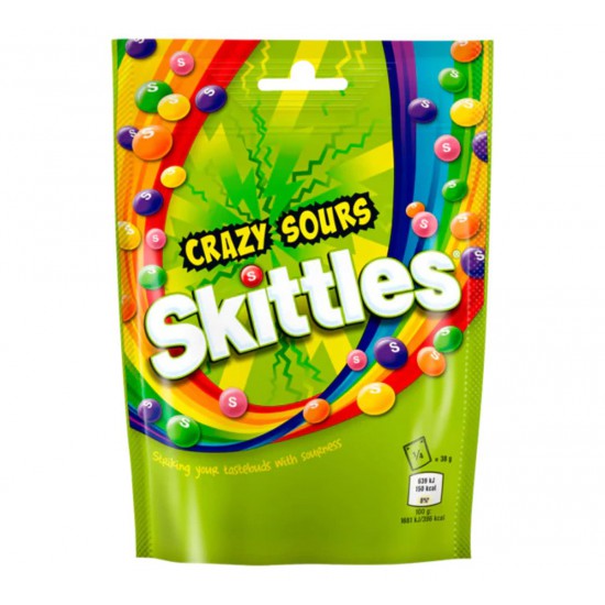 Skittles Crazy Sours - UK 136g (Case of 15)