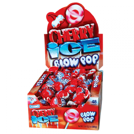 Charms Blow Pop Cherry Ice 48Ct, 850  g