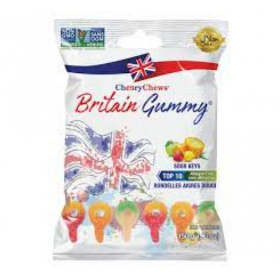 Britain Gummy Sour Keys 150g (12 pack)