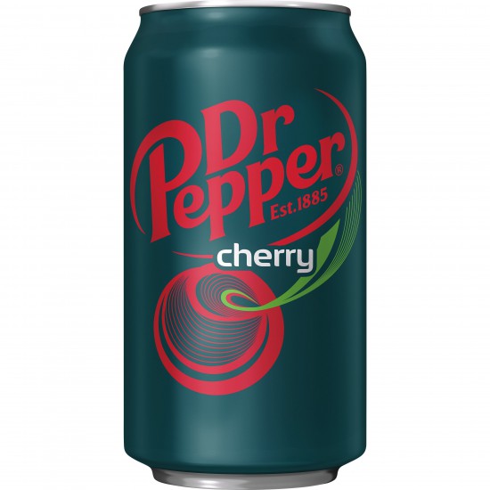 Dr Pepper Cherry Soda, 12 fl oz cans, 12 pack
