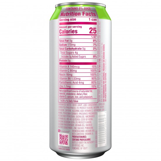 Mtn Dew Energy, Strawberry Melon Sharp, 16 oz can (Packaging May Vary)