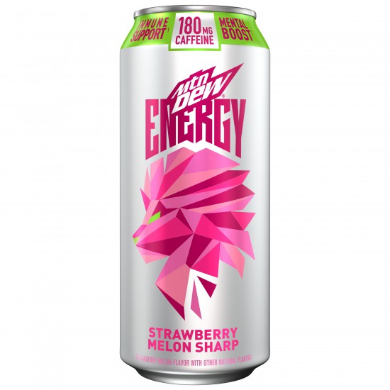 Mtn Dew Energy, Strawberry Melon Sharp, 16 oz can (Packaging May Vary)