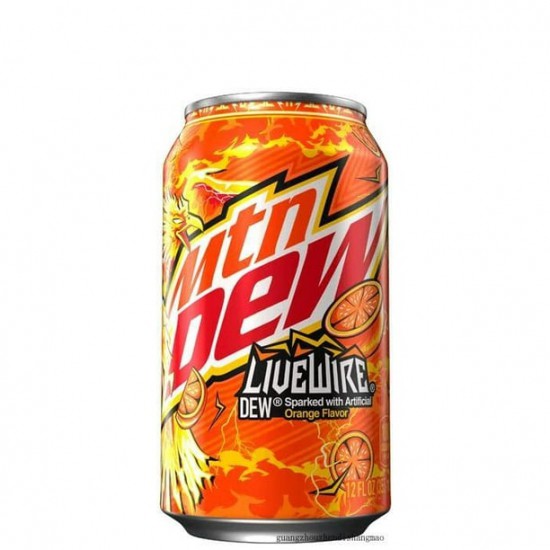 Mountain Dew Livewire Sparked Orange - With A Coaster ( 12 Oz Cans ) (Livewire ( Pack Of ( 12 ) 12 Oz Cans ))