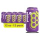 Poppi Prebiotic Soda, Grape, 12 Pack, 12 oz