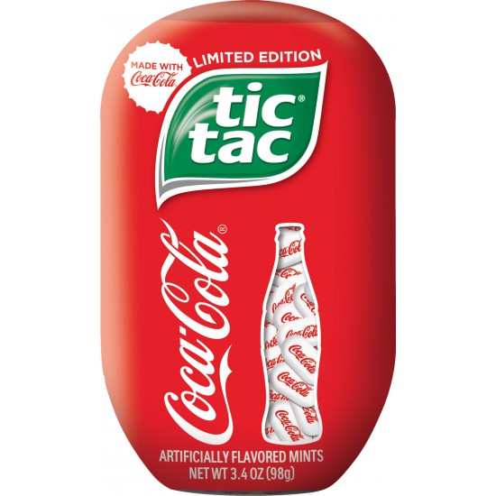 Tic Tac Coca-Cola Fresh Breath Mints, Bulk Hard Candy Mints, 3.4 oz.