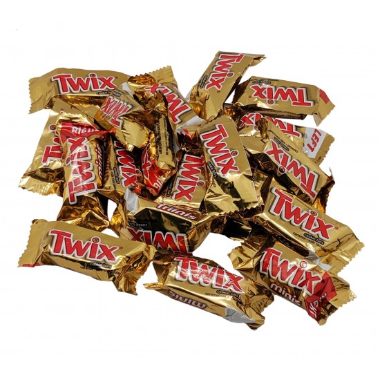 Twix Caramel, Classic Chocolate Candy Bars (5 lbs) Bulk of Minis Snacks in a Bag. Perfect for a Party, Buffet, Pinata, Halloween or Valentine Day Gift Baskets
