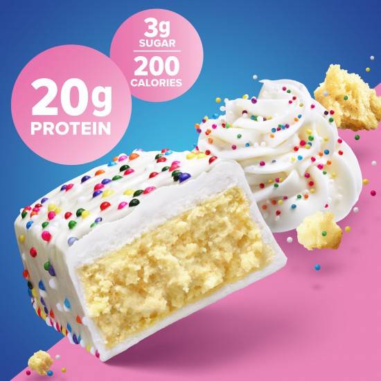 Pure Protein Bars, Birthday Cake, 20g Protein, 1.76 oz, 6 Ct