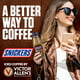 Victor Allen's Snickers Iced Coffee Latte, Ready to Drink, 13.7 oz Bottles
